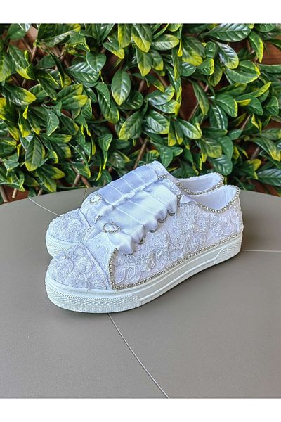 Ayakkabı Tutkusu Stilo ® Pantofi Mireasa Talpa Plata Design Piatra Dantela Alba Pantofi Mireasa Pantofi 2cm