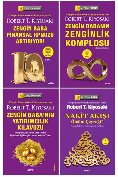 Alfa Yayınları Robert T. Kiyosaki 4 Kitap Set Zengin Baba