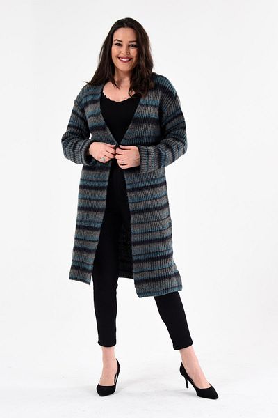Laden Knitwear Oversize Wool Women's Soft Loose Loose Mother Cardigan