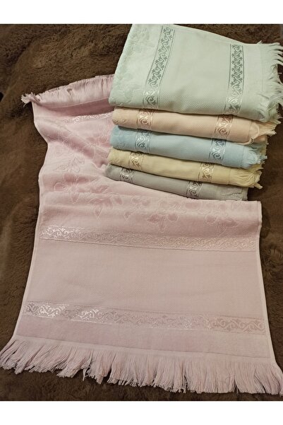 ŞENER HOME 6-панельний батист для вишивання з проміжками та бахромою, кольоровий оксамит, 30x50, кухонний рушник