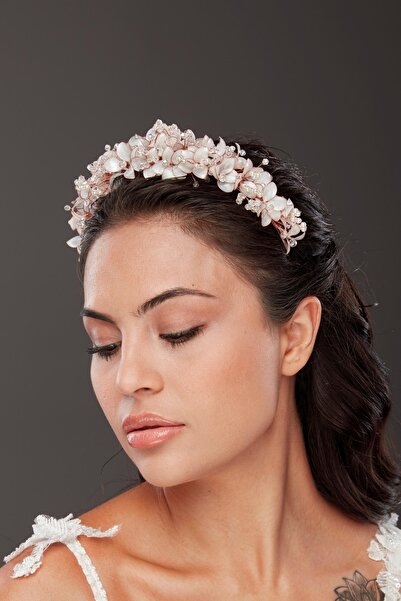 Simay Aksesuar Gelin Saç Aksesuarı,gelin Tacı,kına Nişan Düğün Tacı,kına Geli...