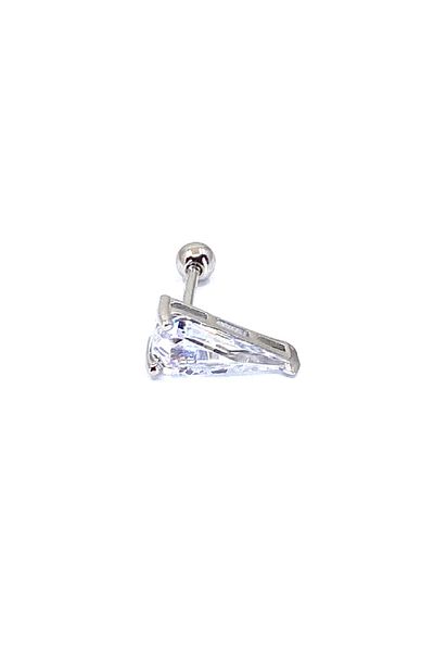 La femme by begum Triangle Slice Silver Silver Piercing, Flat, Helix, Tragus Piercing