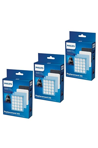 Parmis Set de filtre cu 3 cutii pentru aspiratorul activ Philips compatibil F...