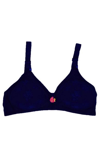 by İGP Sutien de damă, albastru bleumarin, fără susținere din dantelă Jacquard, fără fir, mărime mare