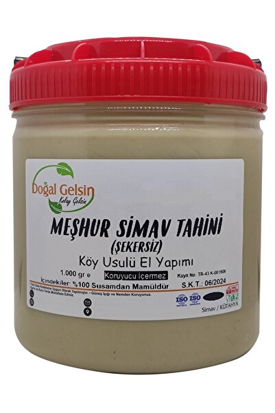 Doğal Olarak Simav'dan Doğal Gelsin Kolay Gelsin Meşhur Simav Tahini (şekersiz) - 1 Kg