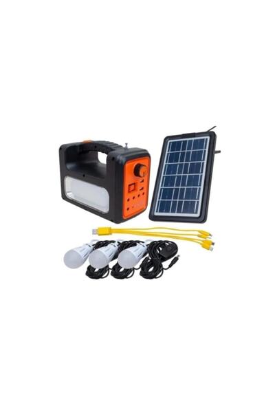 gold light 902-güneş Enerjili Solar Şarjlı Mp3-radyolu Çadır Kamp Aydınlatma Fener Seti 902