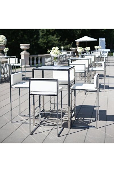 Genel Markalar Viana Metal Bar Taburesi Mutfak Sandalyesi Ada Sandalyesi 65cm