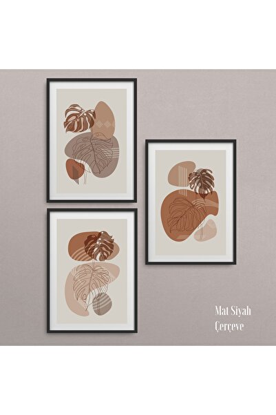 HOMEPACK Crni laminirani okvir set od 3 dela za slike Hpn022