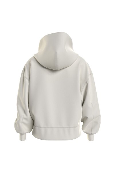 Calvin Klein Jeans Dámská mikina s kapucí a výstřihem s bílým blokem - J20J 220434 Ybi