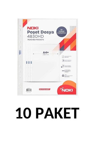 Noki 10 عبوات 4830-HD 100 كيس ملف