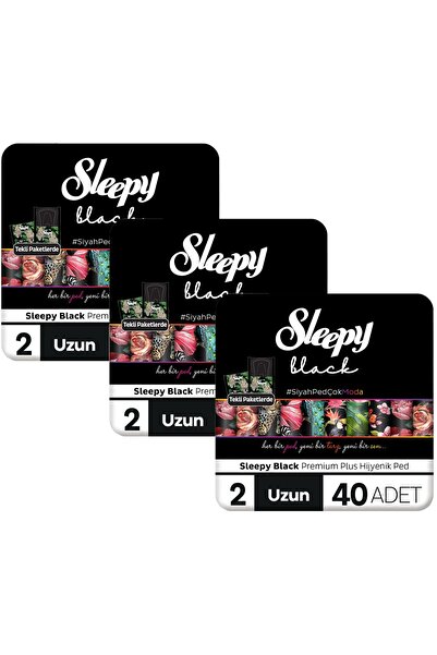 Sleepy Black Premium Plus Hygienic Pad Long 120 Pads