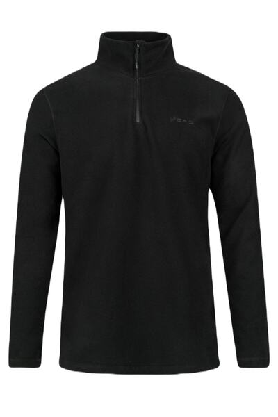 2AS Half Zipper Men's Fleece Dark Black