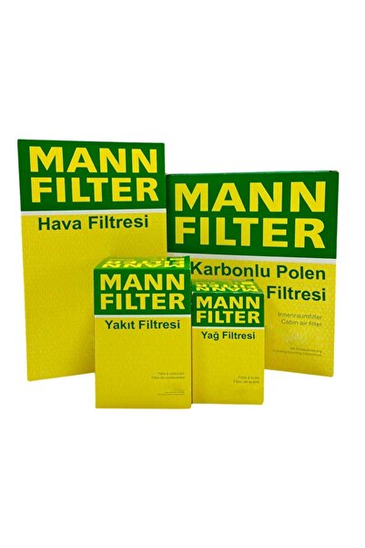Mann-Filter Uzmanparça Seat Ibiza 1.4 Benzinli Mann Filtre Bakım Seti 2006-2015 | Hava+yağ+yakıt+karbonlu Polen