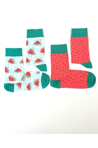 lovebox Unisex Set of 2 Printed Design Socket Socks 999