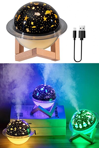 Sore Hava Nemlendirici Aromatik Oda Kokusu Difüzörü Buhar Ultrasonik 7 Renk L...