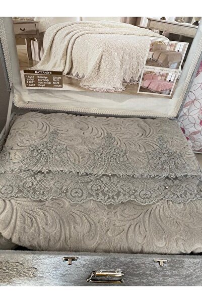 CEMRE CEYİZ Çift Kişilik Çeyizlik Battaniye Takımı