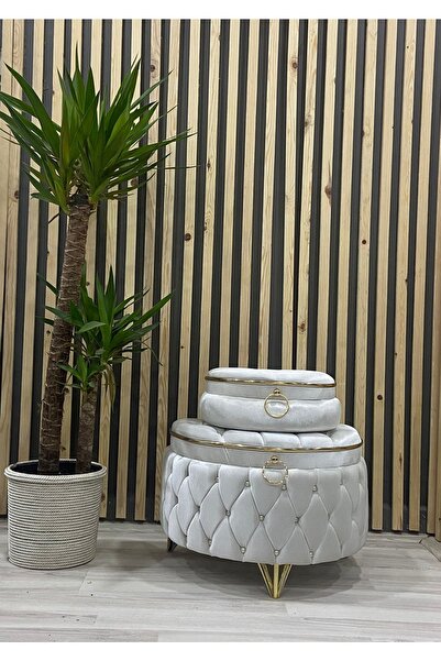 Kırçova Tekstil Sedef Ikili Çeyiz Sandığı