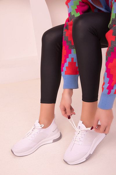 SOHO Women's White Sneakers 16199