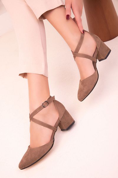 SOHO Mink Suede Women's Classic Heeled Shoes 14392