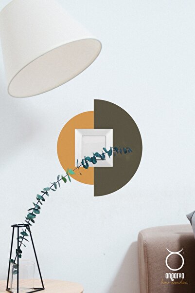 ANGARYA Modern Stil, Ev Dekorasyonu Dekoratif Priz Duvar Sticker