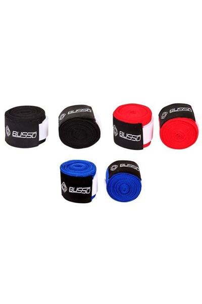 VERTEX Busso Boks Bandajı Siyah-mavi-kırmızı(boks Bandajı)