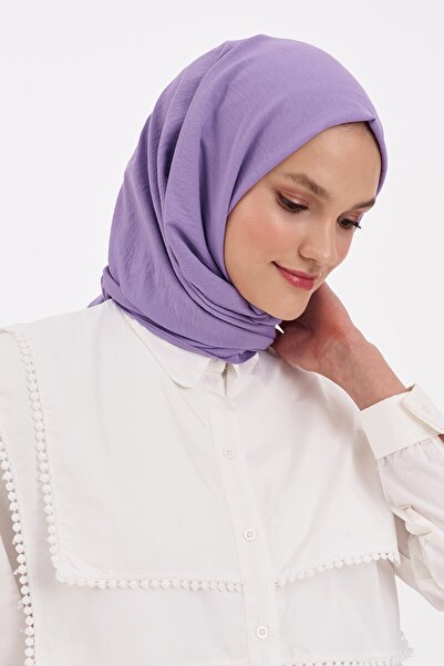 Madame Polo شال قطني فاخر - أرجواني