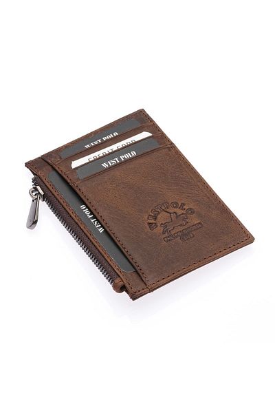 By Hakan West Polo 118c Card Holder\πορτοφόλι Καφέ