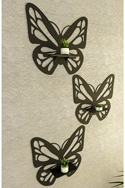 Kututr Decorative Butterfly Wall Shelf Set