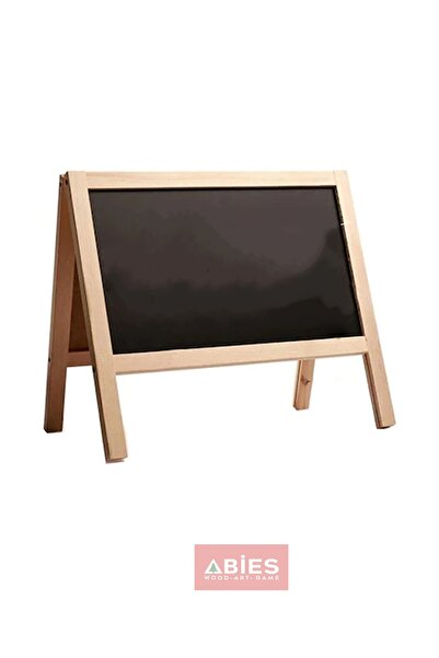 ABİES Masaüstü Çift Taraflı Ahşap Yazı Tahtası