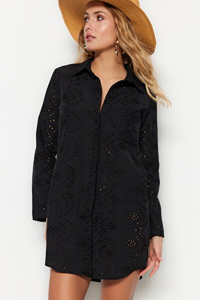 Trendyol Collection Black Woven Shirt TBESS21GO1130