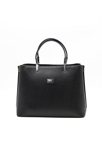 Silver Polo Üç Bölmeli Kadın El Çantası 924 M105 31957 Siyah Nix Siyah