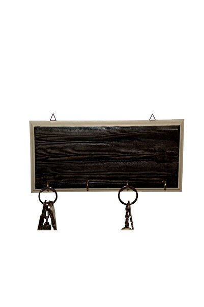 Scribo El Yapımı Ahşap Anahtar Askısı Anahtarlık