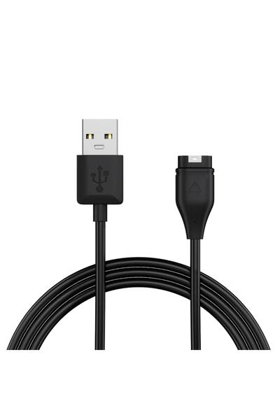 Microsonic Garmin Forerunner 245 Manyetik Usb Şarj Kablosu Siyah
