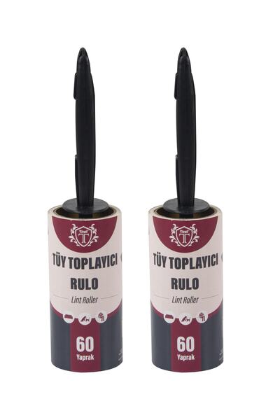 TİVOLİ 60 Sheets Adhesive Feather Collection Roller 2 Pieces