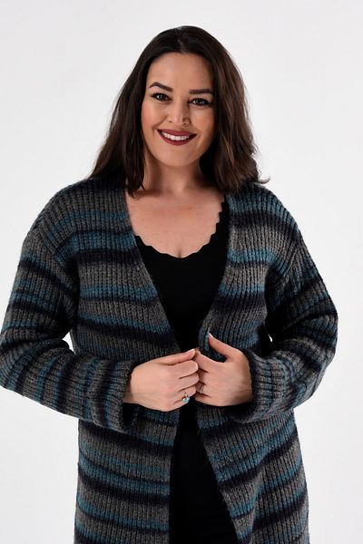 Laden Knitwear Oversize Wool Women's Soft Loose Loose Mother Cardigan