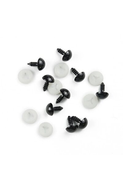 Genel Markalar Amigurumi 7 Mm Vidalı Göz Kilitli Siyah 49-50 Çift (98-100 Adet)