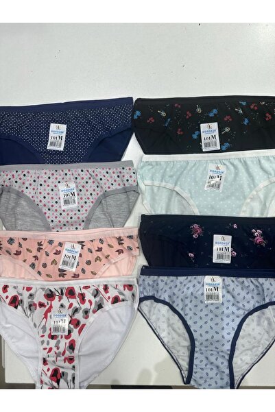 Dondeza Kadın Desenli Külot 8'li Paket