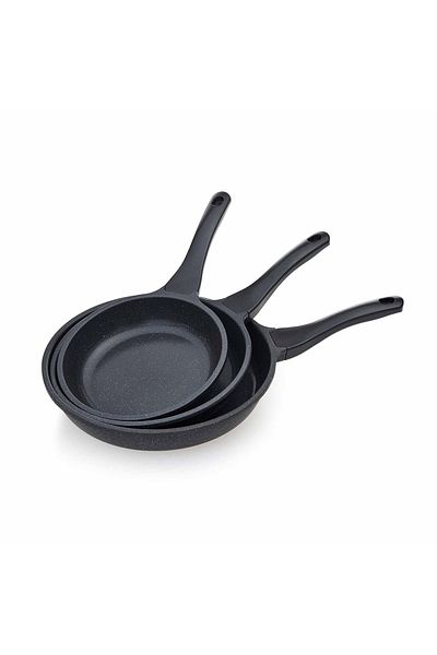 ThermoAD 3-Piece Granite Pan Set - 20 cm + 24 cm + 28 cm