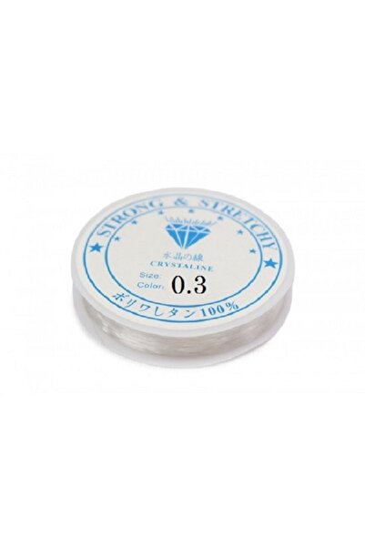 yağmur gökçe خط صيد عادي شفاف 0.3 مم - بدون مطاط