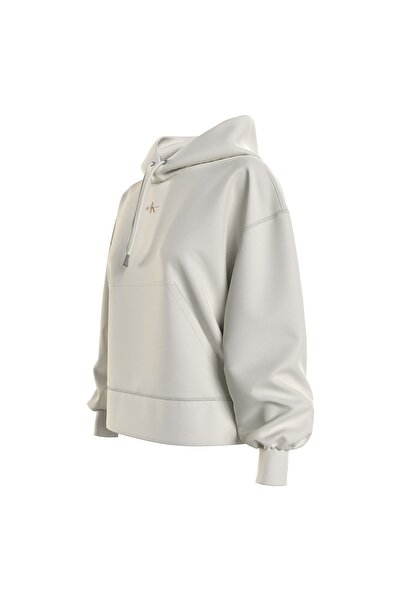 Calvin Klein Jeans Dámská mikina s kapucí a výstřihem s bílým blokem - J20J 220434 Ybi