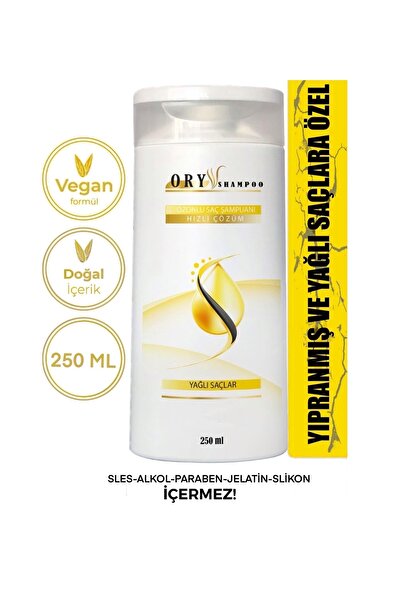 ORYPHARMA Doğal Şampuan Yağlı Saçlar Için  Ozonlu  250ml