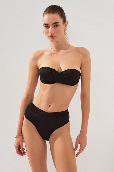 Pierre Cardin Clarke Underwire καλυμμένο στράπλες σετ μπικίνι μαύρο 231231