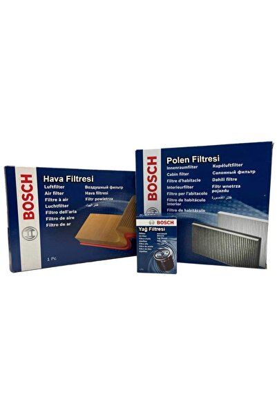 Bosch Uzmanparça Yaris 1.33 Benzinli Filtre Bakım Seti 2009-2018|hava+yağ+sta...