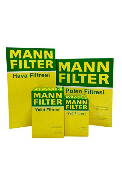 Genel Markalar Uzmanparça Audi A3 1.2 1.4 Tfsı Benzinli Mann Filtre Bakım Set...