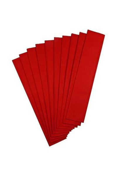 Ticon 60 Pieces 50*200 Cm Red Color Crapon Paper