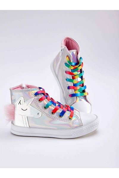 Denokids Sneaker - Silber - Flacher Absatz