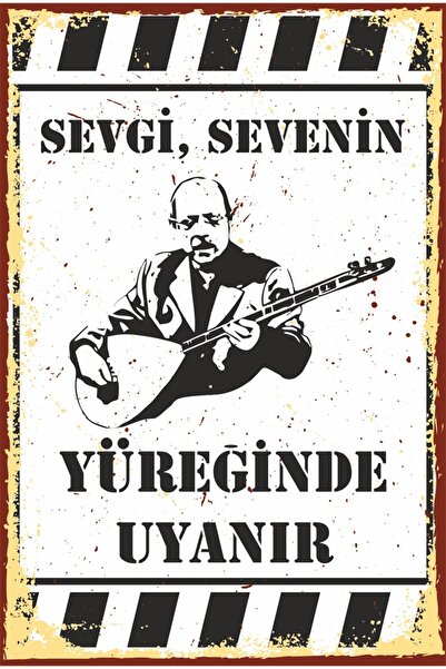 Hayat Poster Fericire în inima iubitorului de dragoste Poster retro din lemn ...