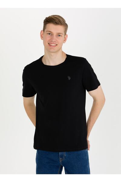 U.S. Polo Assn. Ανδρικό T-shirt Crew Neck Black Gts01ıy023