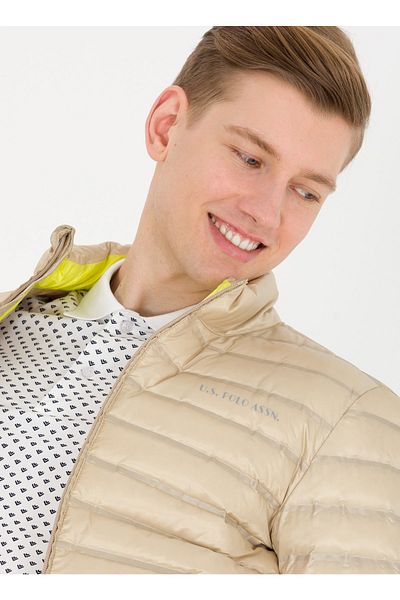 U.S. Polo Assn. معطف رجالي حجري Charlie23y