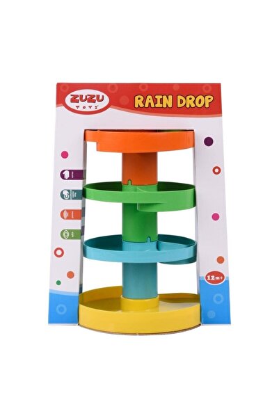 Duman Oyuncak Yağmur Damlası Çıngıraklı Kaydıraklı Eğitici Kule Top Oyunu Beb...